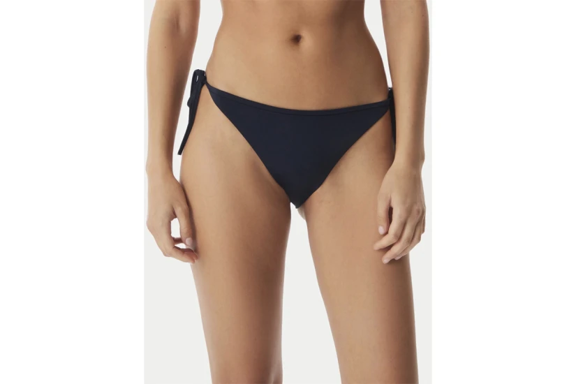 Tommy Jeans V String Side Tie Γυναικείο Μαγιό Bikini Bottom Μπλε Σκούρο, Κόκκινο