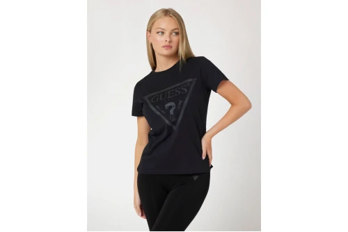 Guess Front Logo T-Shirt Γυναικείο (V2YI07K8HM0 JBLK)