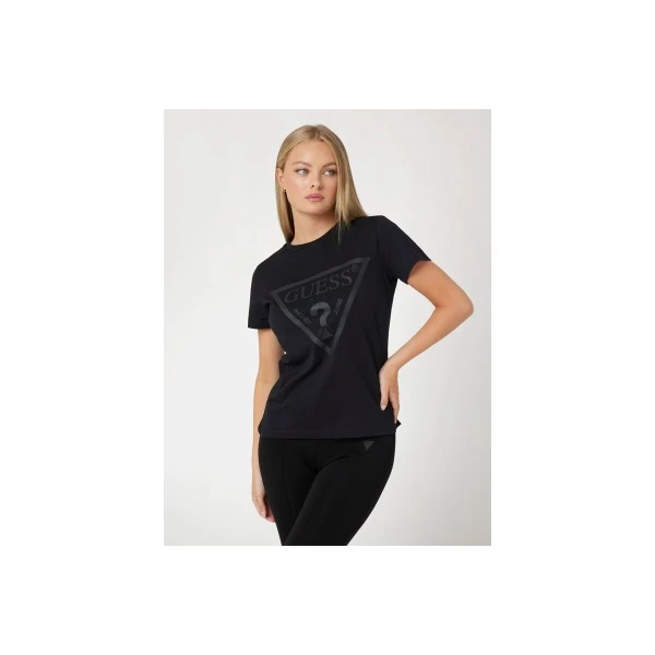 Guess Front Logo T-Shirt Γυναικείο (V2YI07K8HM0 JBLK)