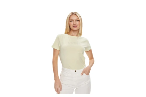 Guess Rhinestones Logo T-Shirt Γυναικείο (V3BI11J1314 A89J)