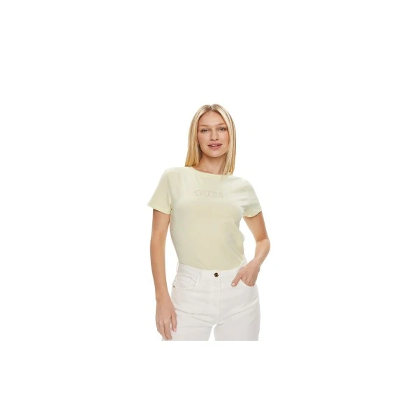 Guess Rhinestones Logo T-Shirt Γυναικείο (V3BI11J1314 A89J)