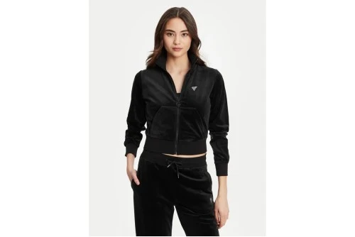 Guess Ζακέτα Βελουτέ Γυναικεία (V3BQ22K0232 JBLK)