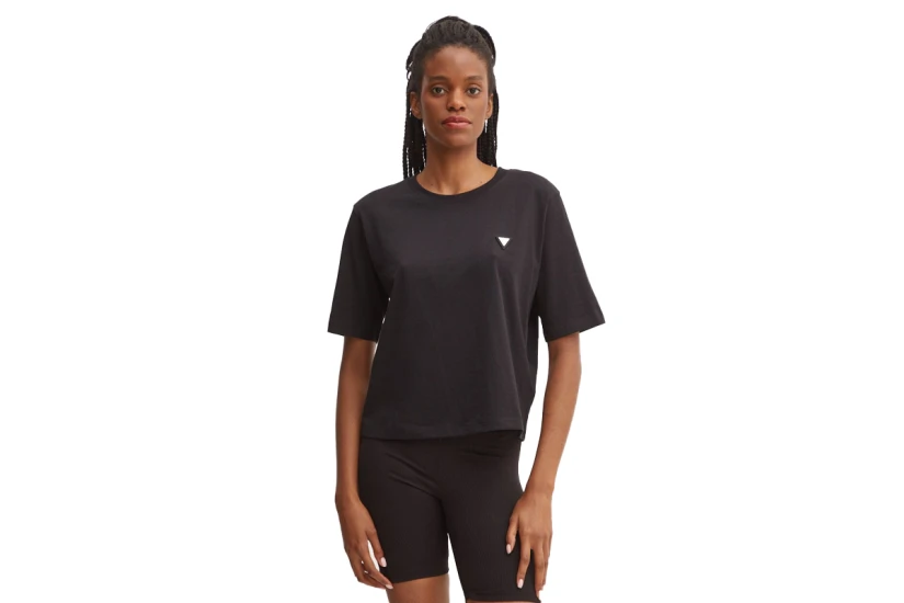 Guess Γυναικείο Κοντομάνικο T-Shirt Μαύρο