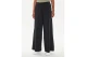 Guess Mid Rise Wide Leg Γυναικείο Παντελόνι Φόρμας Μαύρο