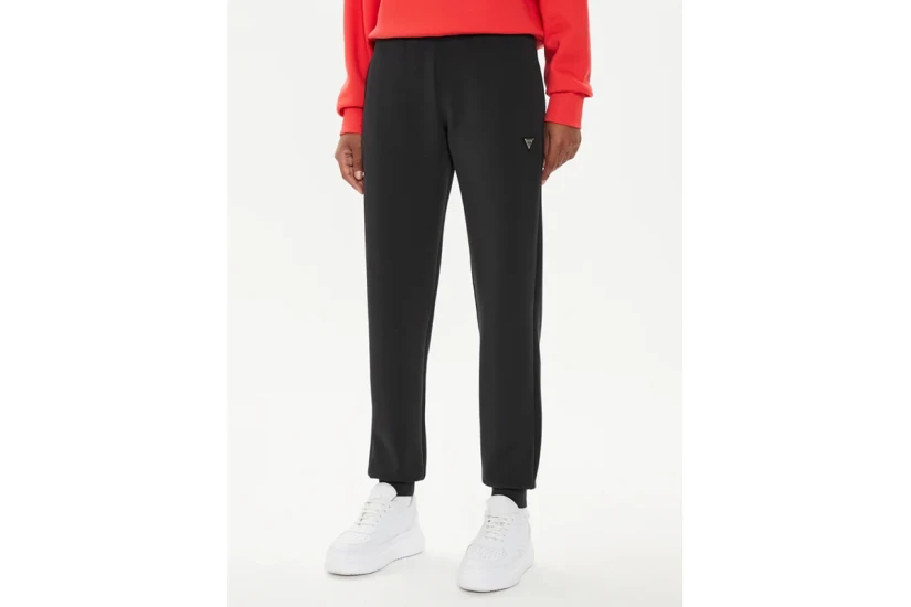 Guess Mid Rise Jogger Γυναικείο Παντελόνι Φόρμας Μαύρο