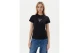 Guess Front Logo Γυναικείο Κοντομάνικο T-Shirt Μαύρο