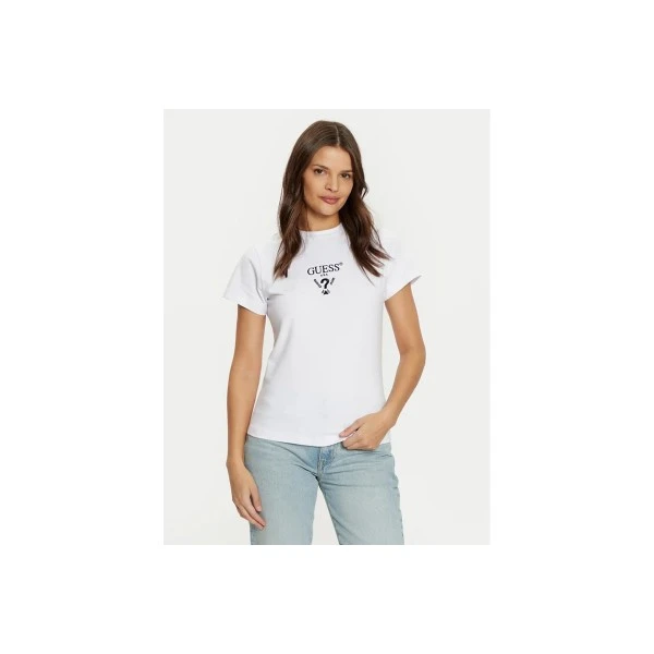 Guess Triangle Logo T-Shirt Γυναικείο (V4YI21KCDH1 G011)