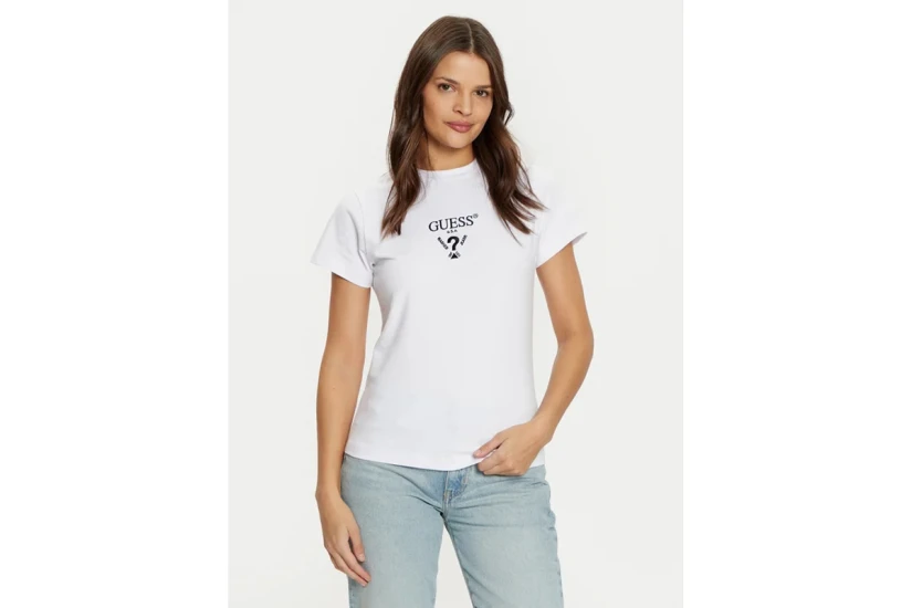 Guess Colette Γυναικείο Κοντομάνικο T-Shirt Λευκό