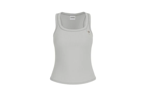 Guess Rib-Knit Μπλούζα Αμάνικη Γυναικεία (V4YP06K8RT2 A92M)