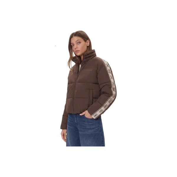 Guess High-Neck Μπουφάν Puffer Γυναικείο (V5BL11WGYC2 G1EA)