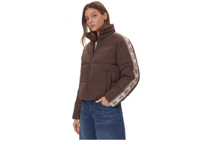 Guess High-Neck Μπουφάν Puffer Γυναικείο (V5BL11WGYC2 G1EA)