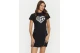 Guess Julia Γυναικείο Κοντομάνικο T-Shirt Μαύρο, Ασημί