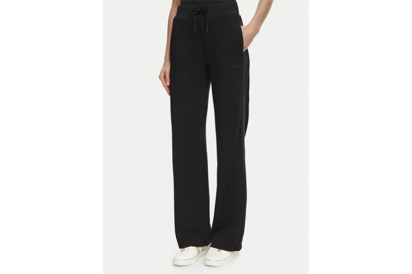 Guess Elsa Wide Leg Παντελόνι Φόρμας Γυναικείο (V6BB20K6366 JBLK)