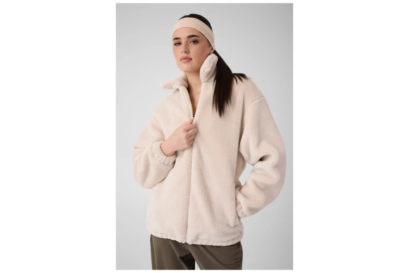 Guess Amalia Faux Μπουφάν Sherpa Γυναικείο (V6BQ25K6762 G9L9)