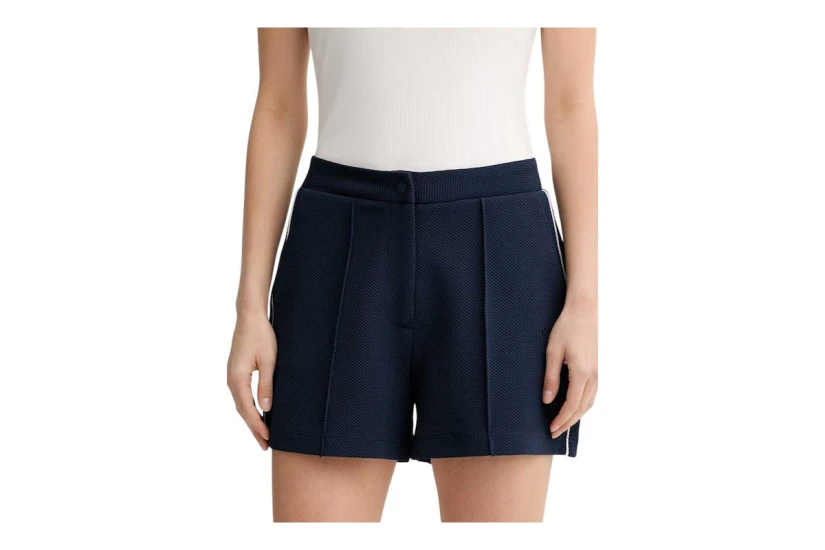Guess Pique Γυναικείο Casual Σορτς Μπλε Σκούρο