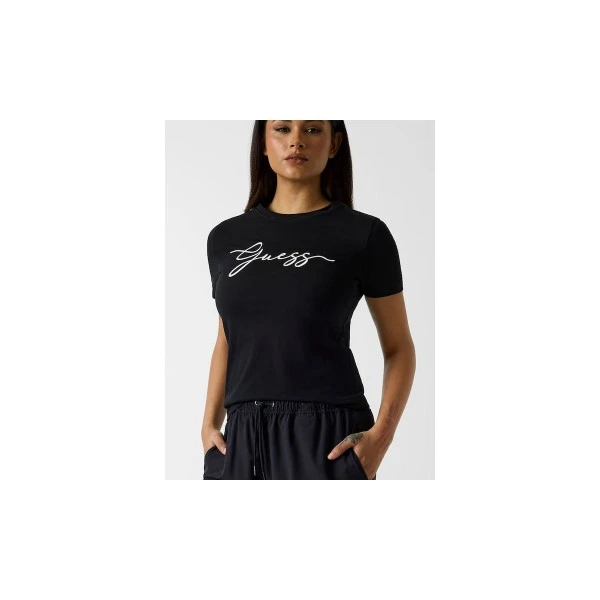Guess Embroidered Logo T-Shirt Γυναικείο (V6GI01K2962 JBLK)