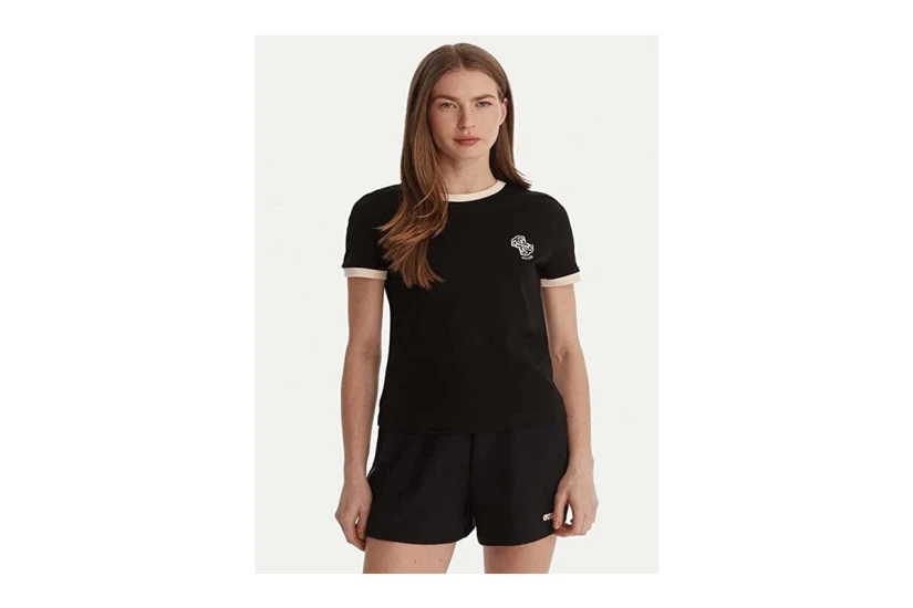 Guess Greta Active Γυναικείο Κοντομάνικο T-Shirt Μαύρο