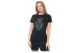 Guess Romy Γυναικείο Κοντομάνικο T-Shirt Μαύρο, Ασημί