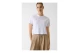 Guess Boxy Logo Γυναικείο Κοντομάνικο Cropped T-Shirt Λευκό