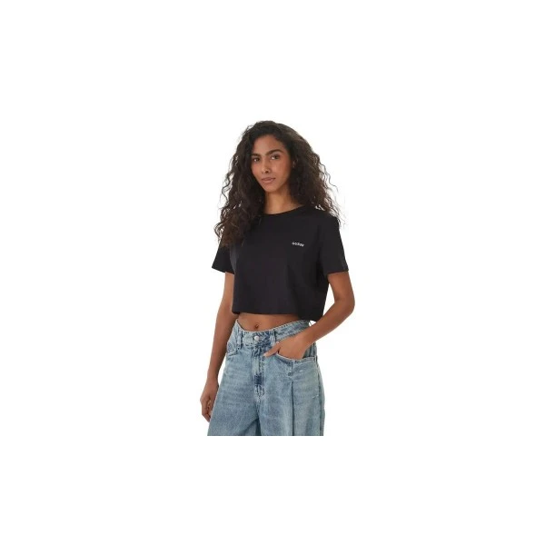 Guess Cropped Boxy T-Shirt Γυναικείο (V6GI17K2984 JBLK)
