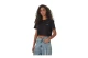 Guess Boxy Γυναικείο Κοντομάνικο Cropped T-Shirt Μαύρο