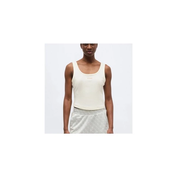 Guess Ribbed Μπλούζα Αμάνικη Γυναικεία (V6GP05K2970 G1O6)