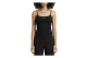 Guess Rib-Knit Γυναικεία Αμάνικη Μπλούζα Μαύρη