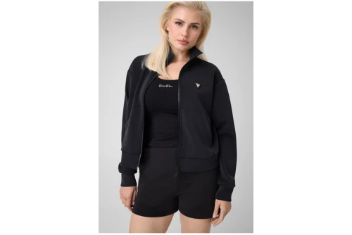 Guess Olympe High Neck Ζακέτα Πολυεστερική Γυναικεία (V6YQ17K4313 JBLK)
