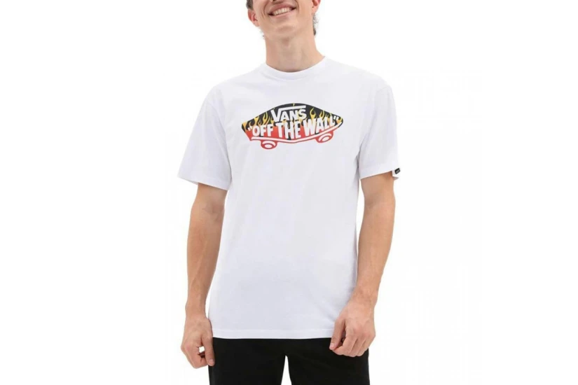 Vans OTW Inflamed-B Ανδρικό Κοντομάνικο T-Shirt Λευκό