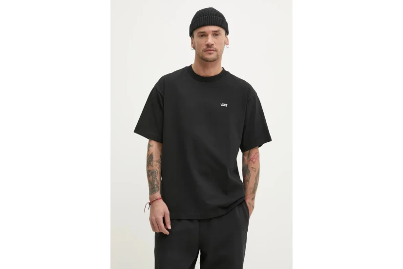 Vans Left Chest Logo II Ανδρικό Κοντομάνικο T-Shirt Μαύρο