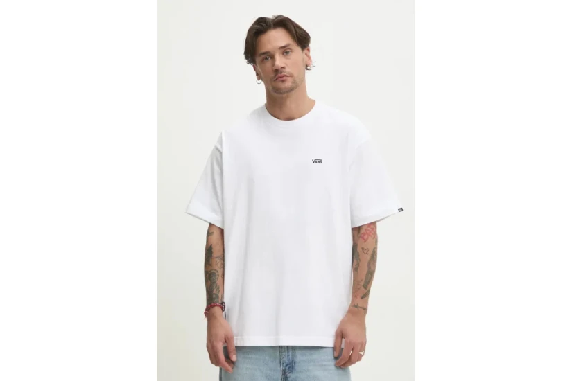 Vans Left Chest Logo II Ανδρικό Κοντομάνικο T-Shirt Λευκό