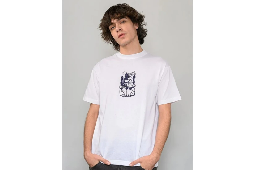 Vans Traffic Cone Ανδρικό Κοντομάνικο T-Shirt Λευκό