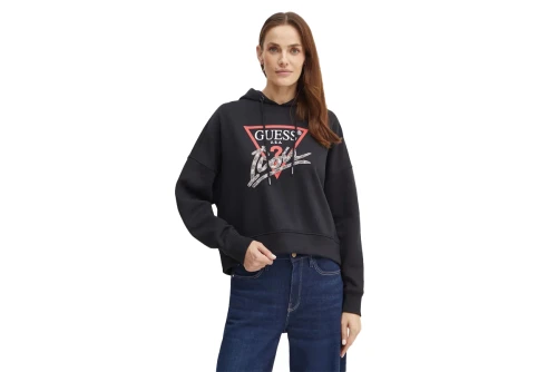 Guess Hoodie Γυναικείο (W4BQ06KB683 JBLK)