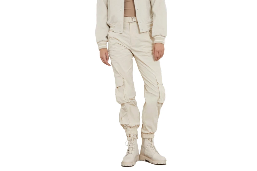 Guess Cargo Γυναικείο Παντελόνι Μπεζ