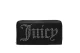 Juicy Couture Kimberly Large Zip Γυναικείο Πορτοφόλι Μαύρο, Ασημί