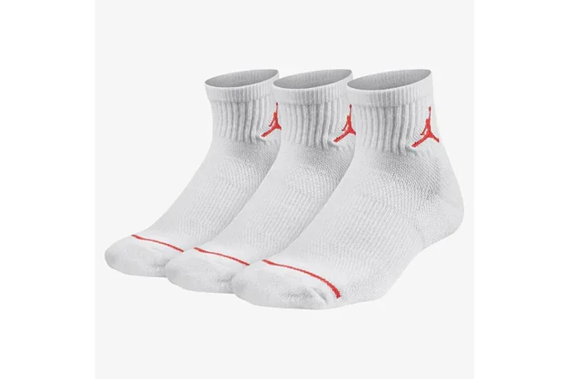 Jordan Jumpman Κοντές Kάλτσες Λευκές 3 Ζευγάρια