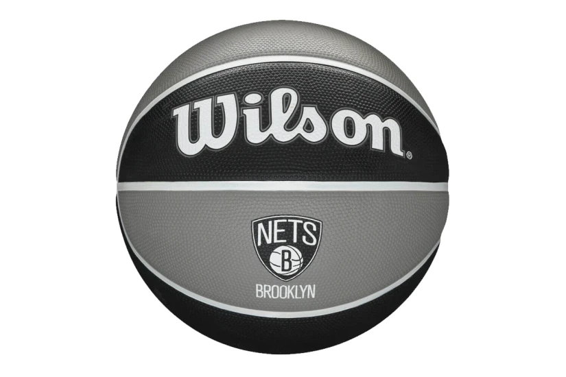 Wilson NBA Team Tribute Brooklyn Nets Μπάλα Μπάσκετ Μαύρη, Γκρι, Λευκή