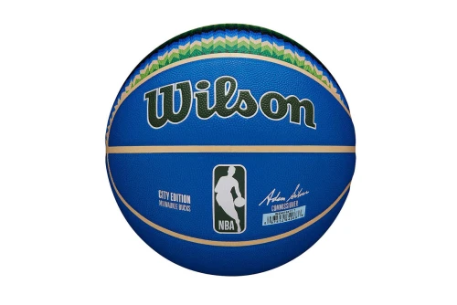 Wilson Nba Team City Collector Milwaukee Bucks Μπάλα Μπάσκετ (WZ4016417)