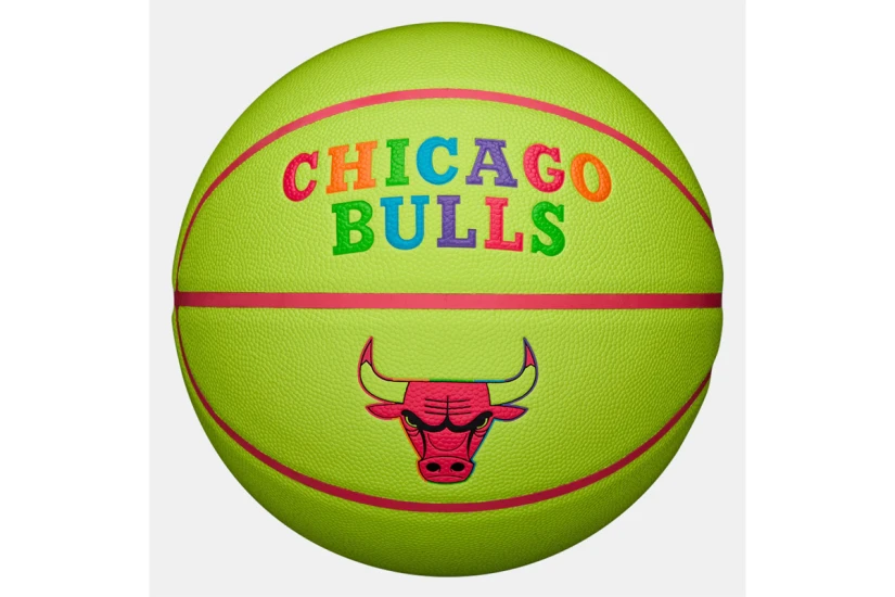 Wilson Nba Team Chicago Bulls Size 7 Μπάλα Μπάσκετ (WZ4037402XB7)