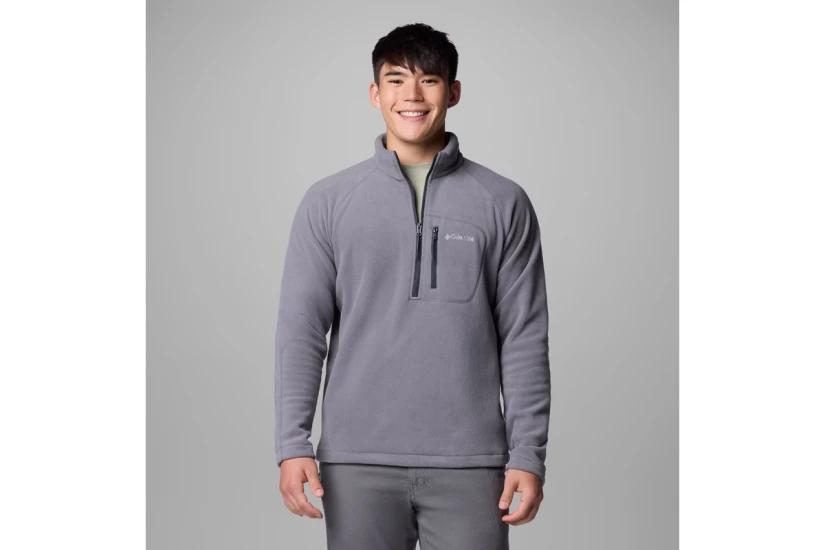 Columbia Fast Trek III Fleece Ανδρική Μακρυμάνικη Μπλούζα Γκρι