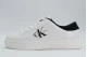 Calvin Klein Ανδρικά Δερμάτινα Sneakers Λευκά, Μαύρα