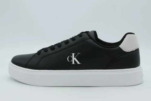 Calvin Klein Baseline - Leather Signature Sneakers (YM0YM01435 0GM)