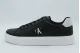 Calvin Klein Baseline - Leather Signature Ανδρικά Sneakers Μαύρα, Λευκά