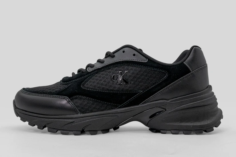Calvin Klein Hike Runner Mesh Mix Ανδρικά Sneakers Μαύρα