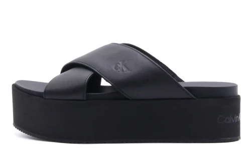 Calvin Klein Flatform Cross Mg Uc Σανδάλια (YW0YW01349 0GT)