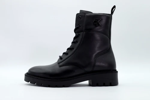 Calvin Klein Combat Boot Mid Zip Lth In Calf Μποτάκια Μόδας (YW0YW01550 0GJ)