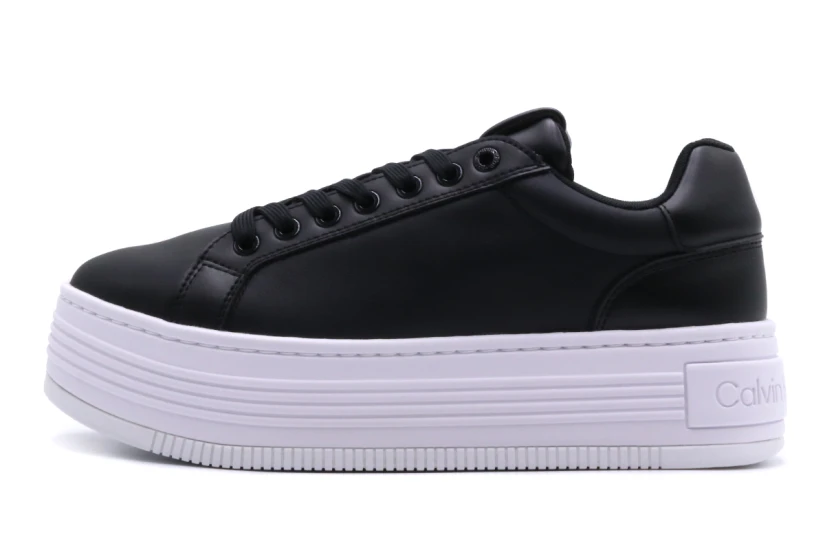Calvin Klein Bold Platform Low Γυναικεία Sneakers Μαύρα, Λευκά