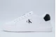 Calvin Klein Leather Trainers Sneakers Λευκά, Μαύρα