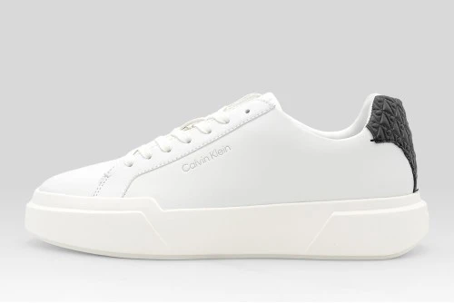 Calvin Klein Avenue Smooth Leather Logo Sneakers (YW0YW02036 01W)