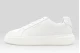 Calvin Klein Avenue Smooth Leather Logo Γυναικεία Sneakers Λευκά